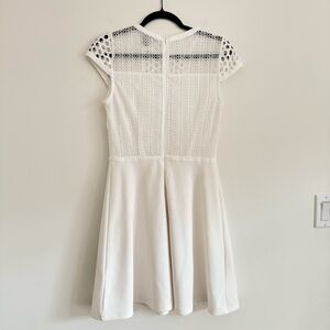 H&M White Eyelet A-Line Dress Women’s Size S